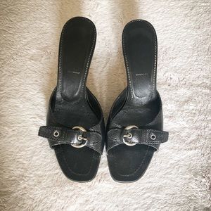 PRADA leather kitten heels/ shoes